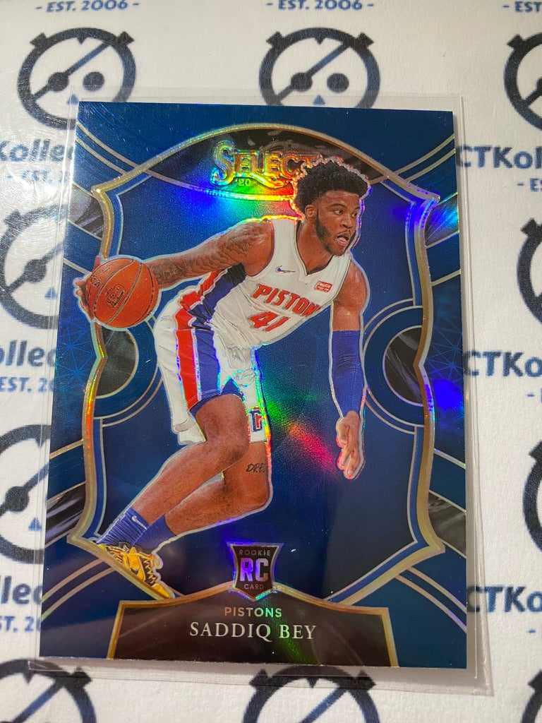 2020/21 Panini NBA Select Saddiq Bey Concourse Silver Prizm #79 RC