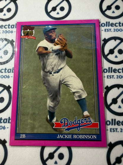 2026 Topps Series 2 - Jackie Robinson Pink '91' 75th anniversary 91b2-19 Dodgers