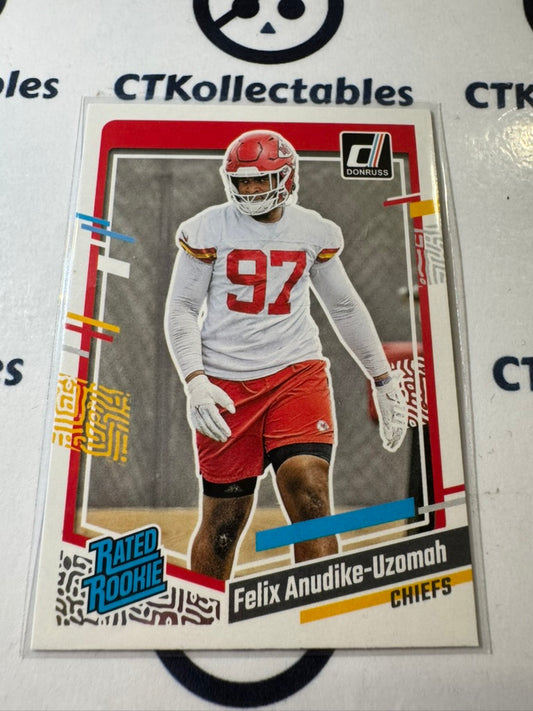 2023 NFL Panini Donruss Rated Rookie #349 Felix Anudike-Uzomah Chiefs