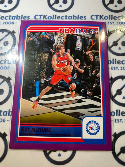 2023-24 Panini NBA HOOPS Mac McClung Purple Parallel #48 76ers