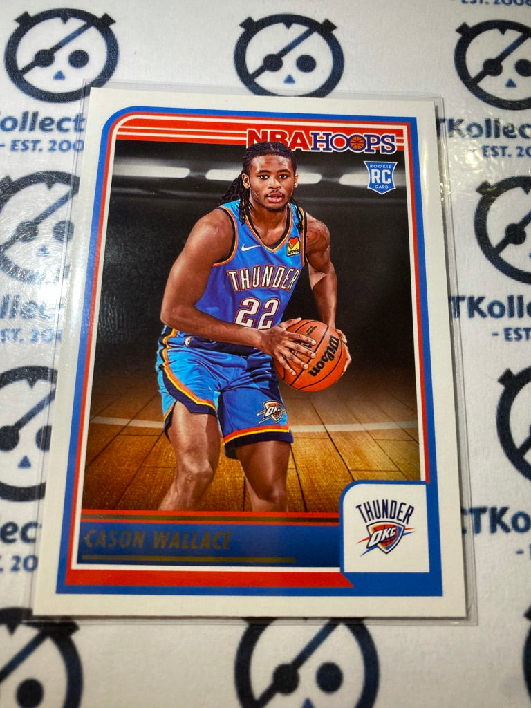 2023-24 Panini NBA HOOPS Cason Wallace rookie card RC #252 OKC