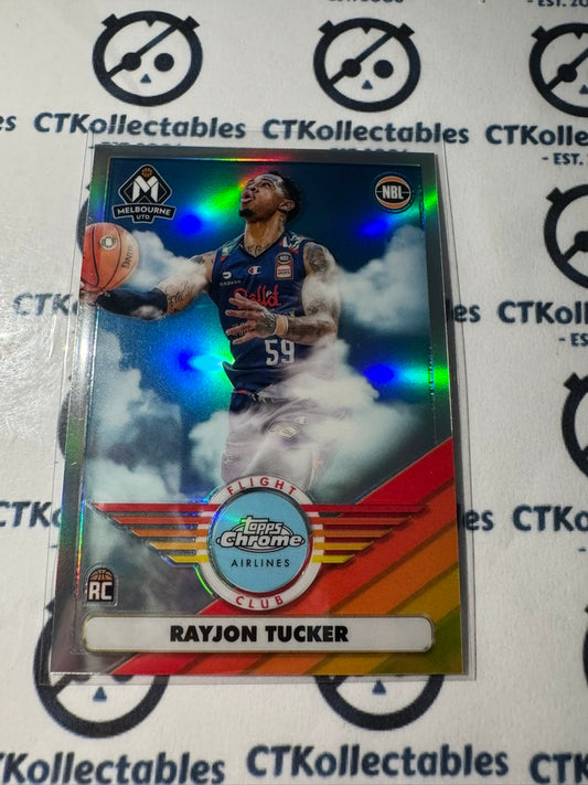 2022-23 Topps NBL Chrome Rayjon Tucker RC FLIGHT CLUB FC-8 United