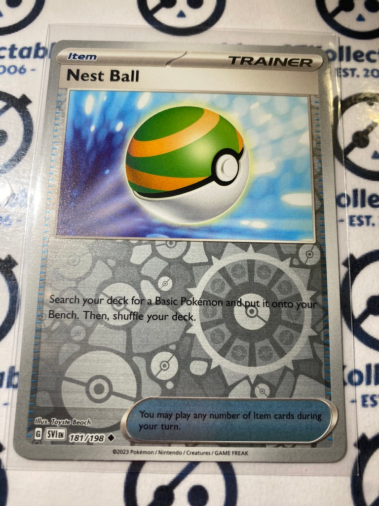 Nest Ball Reverse Holo #181/198 2023 Scarlet & Violet Pokémon TCG
