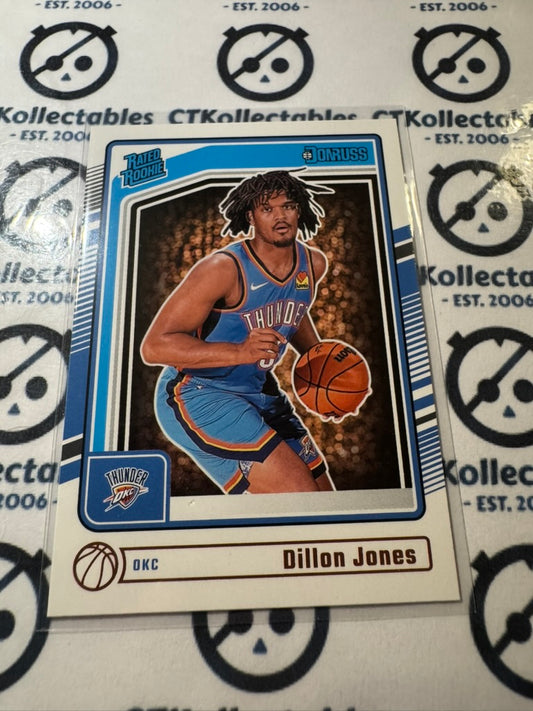 2024-25 NBA Panini Donruss Dillon Jones Rated rookie RC #250 OKC