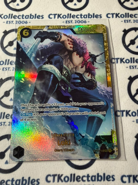 Loki One Piece Secret Rare OP17-119 SEC The World's Strongest Warrior ENG