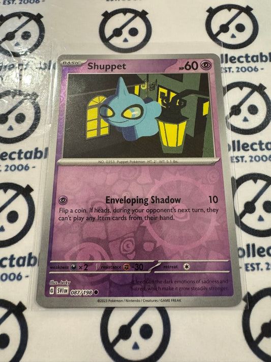 Shuppet Reverse Holo #087/198 2023 Scarlet & Violet Pokémon TCG