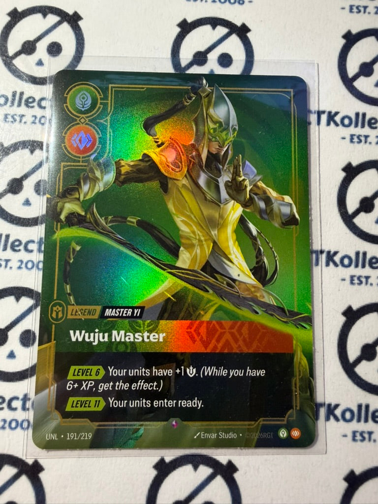 Master Yi - Wuju Master 191/219 Rare League of Legends Riftbound Unleashed