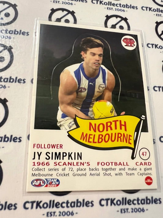 2024 AFL Teamcoach Scanlens Die-Cut Jy Simpklin #47 North