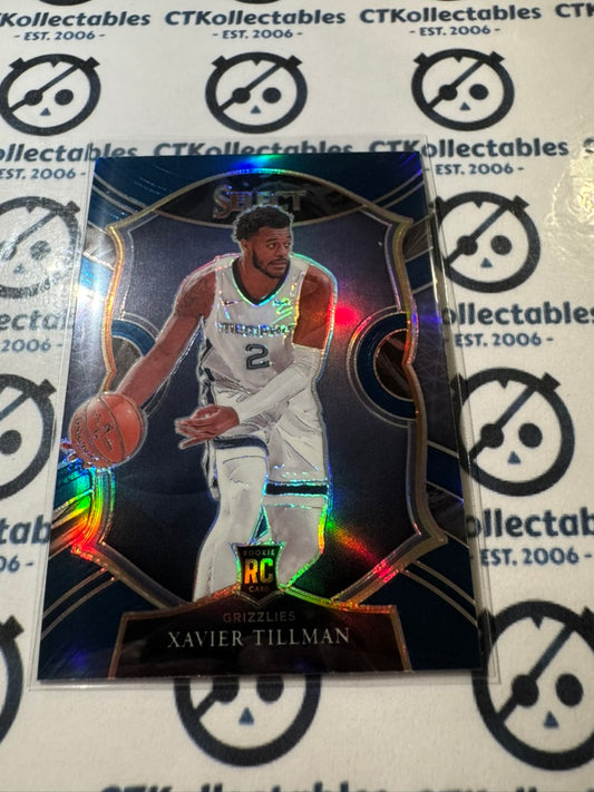 2020-21 NBA Select Xavier Tillman rookie RC Blue Prizm Concourse #95 Memphis
