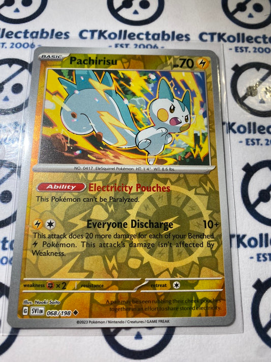 Pachirisu Reverse Holo #068/198 2023 Scarlet & Violet Pokémon TCG