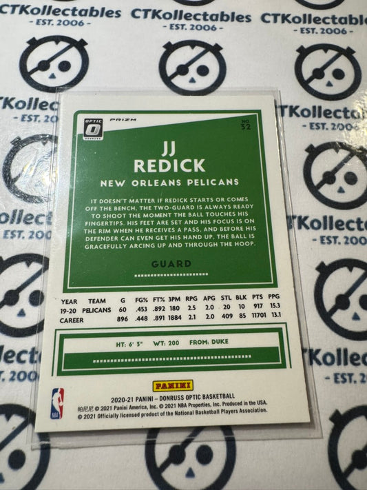 2020-21 NBA Donruss Optic JJ Reddick Holo Prizm #32 Pelicans