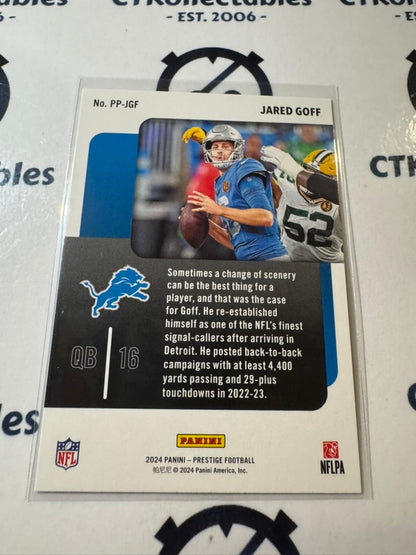 2024 NFL Prestige Jared Goff Prestigious Pros #PP-JGF Lions