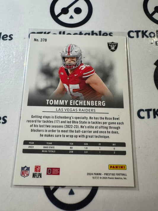 2024 NFL Prestige Rookie Card #378 Tommy Eichenberg Las Vegas Raiders