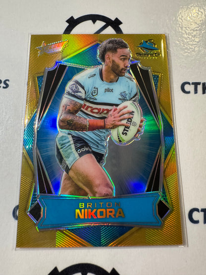 2026 Select NRL League Heroes Luminous Base #L45 Briton Nikora Sharks