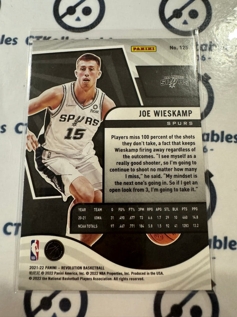2021-22 NBA Panini Revolution Joe Wieskamp Rookie Card #125
