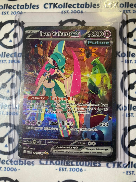 Iron Valiant EX Special Illustration Rare #249/182 2023 Paradox Rift Pokémon TCG