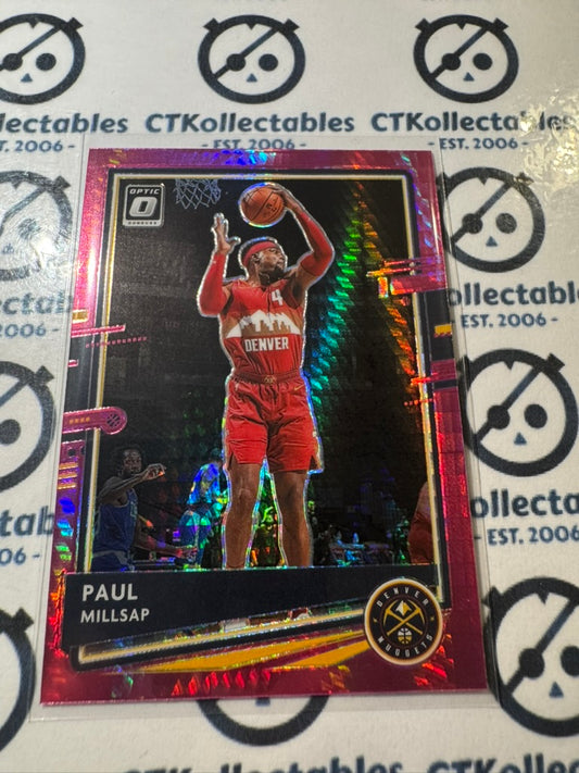 2020-21 NBA Donruss Optic Paul Millsap Pink Hyper Prizm #109 Nuggets
