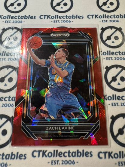 2023 NBA Panini Prizm Draft picks Zach Lavine Red cracked ice Prizm #59