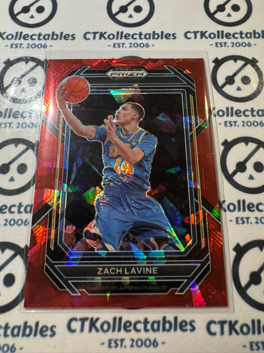 2023 NBA Panini Prizm Draft picks Zach Lavine Red cracked ice Prizm #59