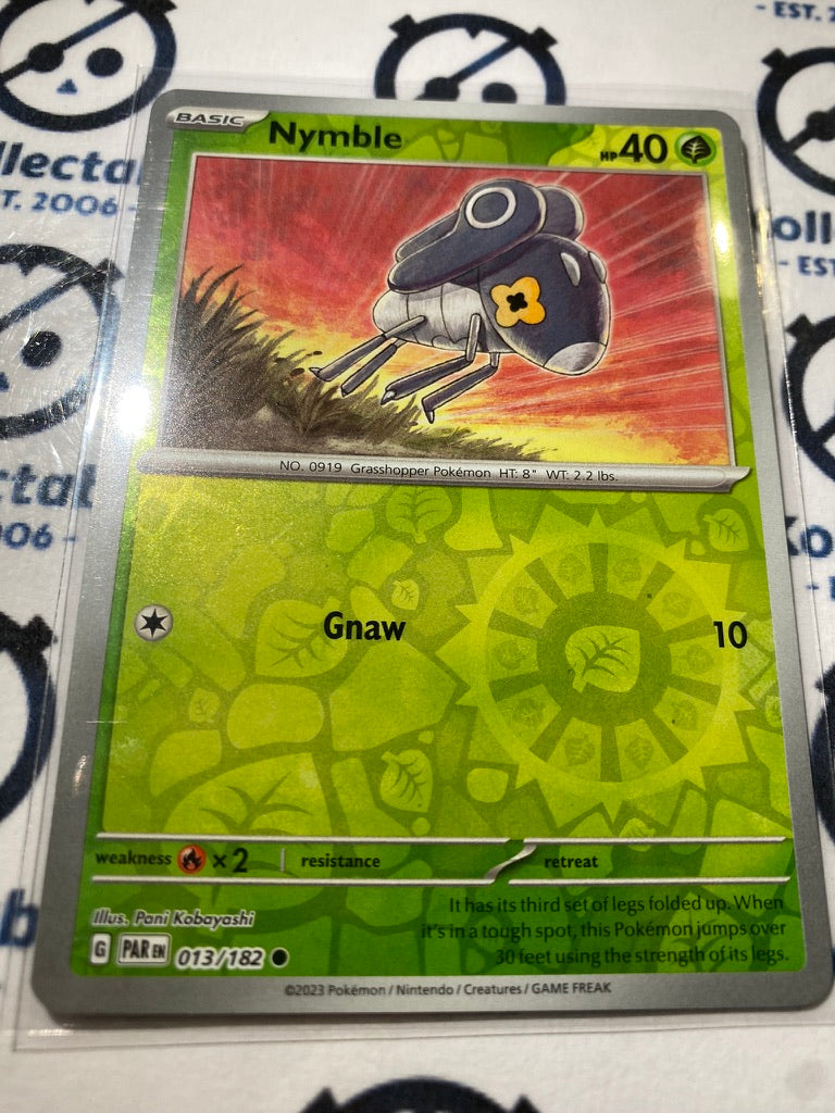 Nymble Reverse Holo #013/182 2023 Scarlet & Violet Paradox Rift Pokémon