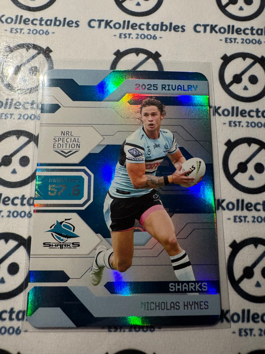 2025 NRL Rivalry Game Card Nicholas Hynes G021/102 Sharks