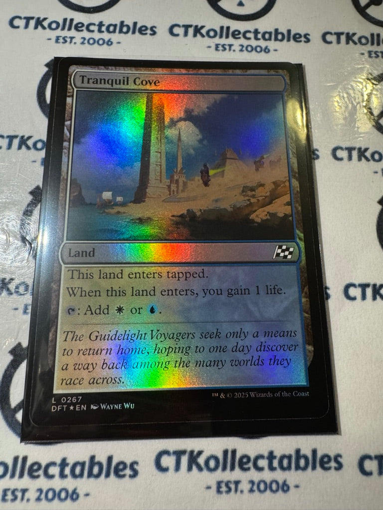 2025 MTG Magic the Gathering AETHERDRIFT Rugged Tranquil Cove # L 0267  Foil