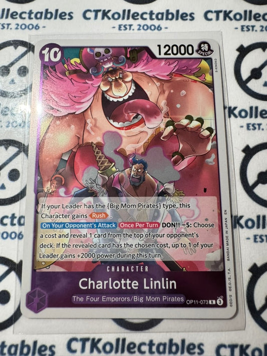 One Piece TCG charlotte Linlin OP11-073 R FOIL A Fist of Divine speed NM/M