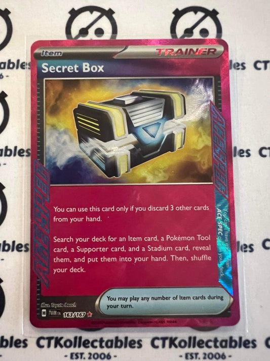 Secret Box Trainer Ultra Rare #163/167 Twilight Masquerade Pokemon Card