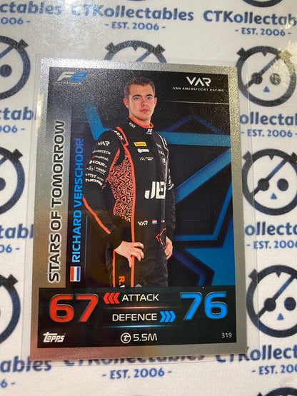 2023 Topps Turbo Attax F1 -Foil Richard Verschoor Stars of Tomorrow #319 F2