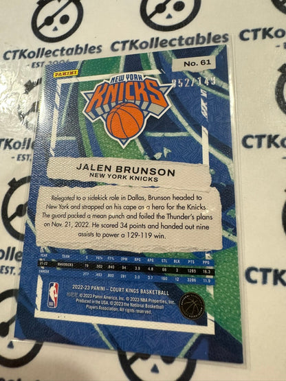 2022-23 NBA Panini Court Kings Ruby Jalen Brunson #052/149 Knicks