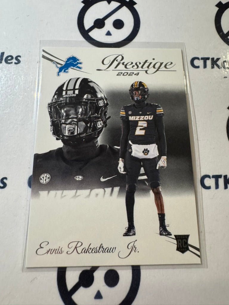 2024 NFL Prestige Rookie Card #323 Ennis Rakestraw Jr. Detroit Lions