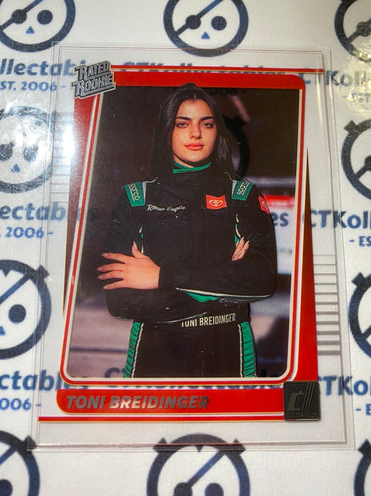 2022 Panini NASCAR Chronicles Clearly Donruss Toni Breidinger rookie Card #28