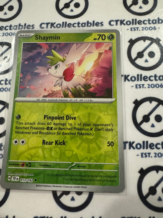 Shaymin Reverse Holo Scarlet & Violet Temporal Forces # 013/162 Pokemon