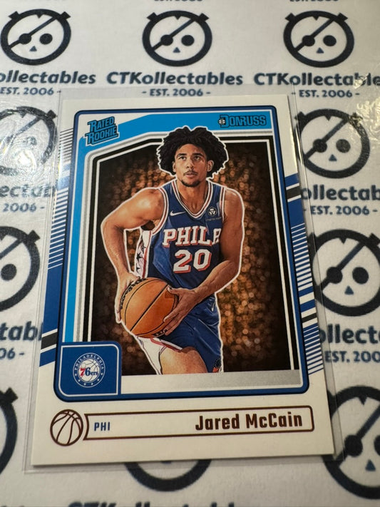 2024-25 NBA Panini Donruss Jared McCain Rated rookie RC #228 76ers