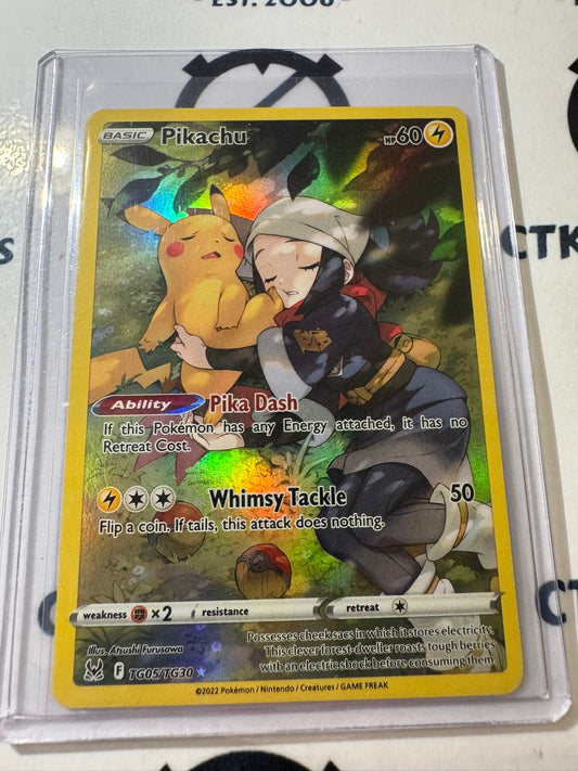 Pikachu Illustration Rare #TG05/TG30 2022 Sword & Shield Lost Origin Pokemon