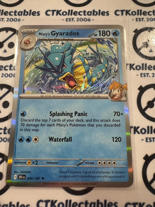 Misty's Gyarados Holo Rare #049/182 Scarlet & Violet Destined Rivals