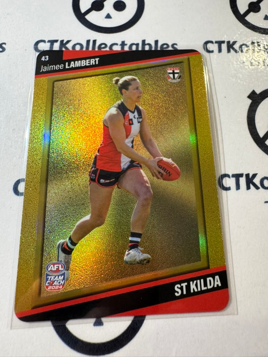 2024 AFLW Teamcoach GOLD #43 Jaimee Lambert Saints