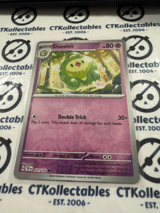Duosion Reverse Holo Scarlet & Violet Temporal Forces # 071/162 Pokemon