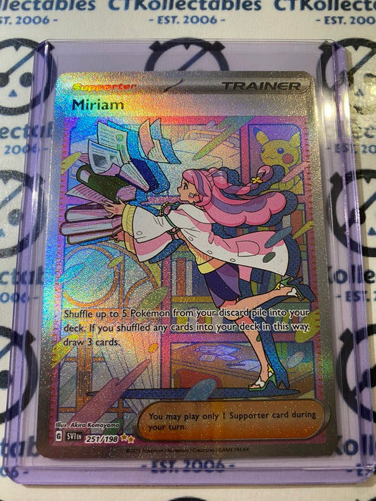Miriam EX Alt Art Full Art #251/198 2023 Scarlet & Violet Pokémon TCG