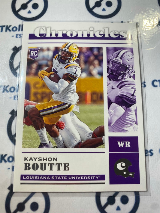 2023 NFL Panini Chronicles Draft Picks Kayshon Boutte Rookie Card #17 Patriots