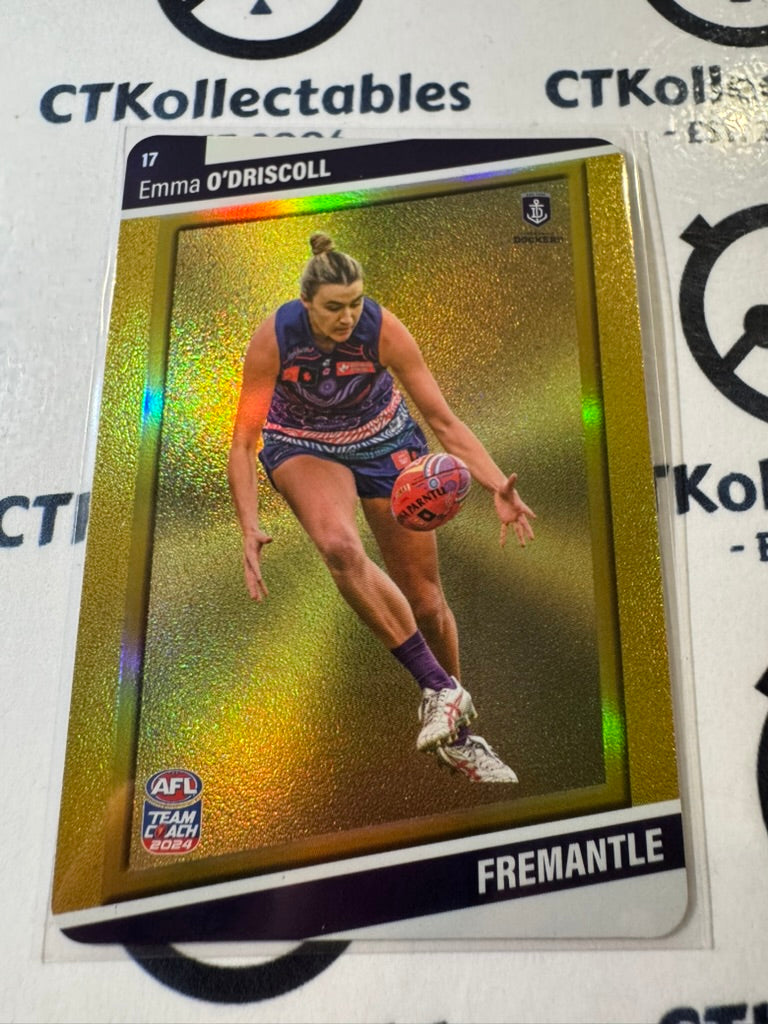 2024 AFLW Teamcoach GOLD #17 Emma Driscoll Dockers