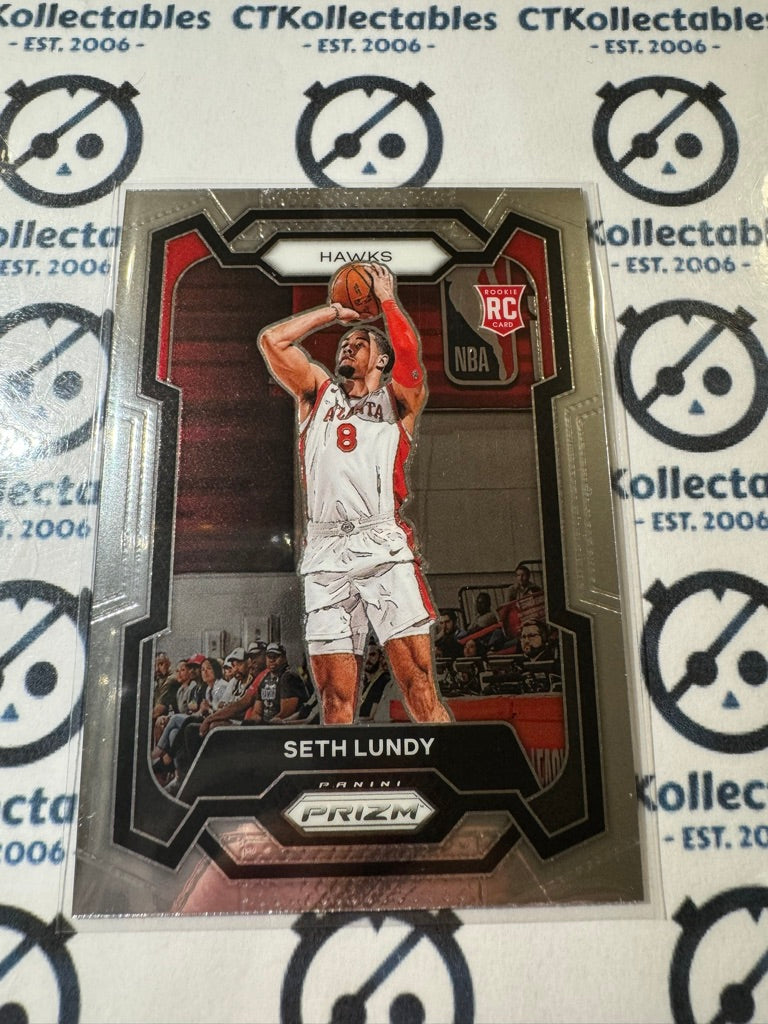 2023-24 NBA Prizm Seth Lundy Rookie Card RC #138 Hawks