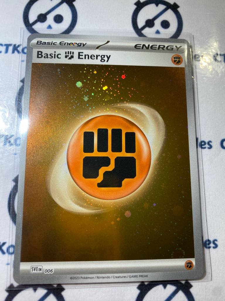 Fighting Basic Energy Holo Rare 006 Scarlet & Violet 151 Pokemon Card