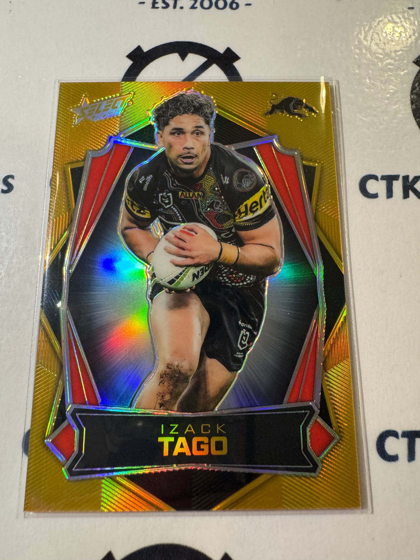 2026 Select NRL League Heroes Luminous Base #L141 Izack Tago Panthers