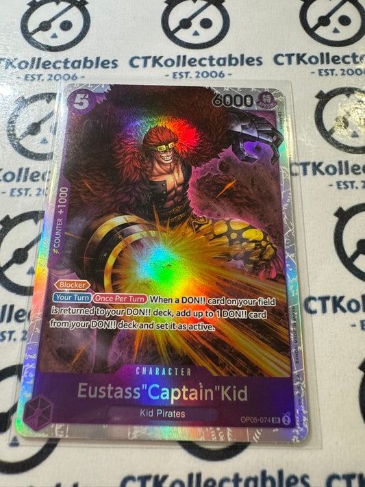 One Piece Eustass "Captain" Kid #OP05-074 SR Foil Awakening of the New Era Card