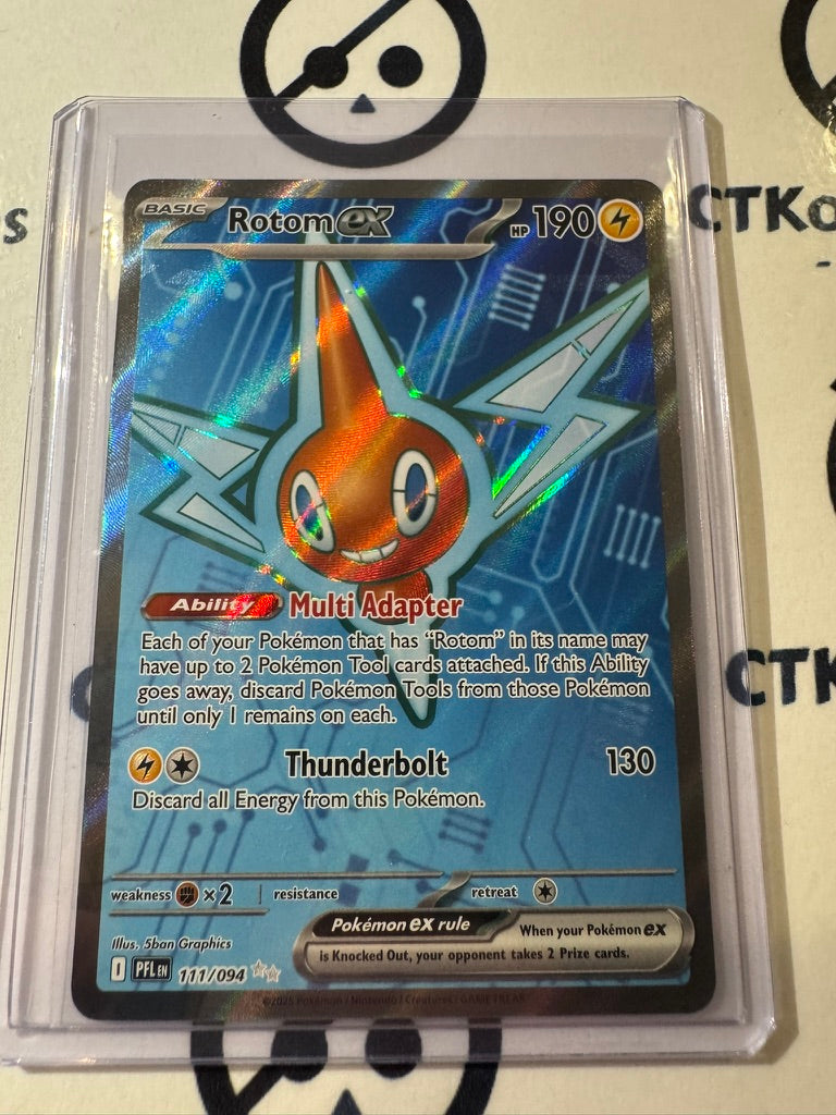 Rotom Ex Full Art Ultra Rare #111/094 Phantasmal Flames Pokemon