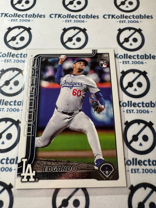 2025 Topps Series 2 Baseball #513 Edgardo Henriquez Los Angeles Dodgers RC