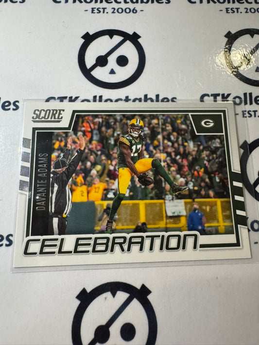 2022 NFL Panini Score Celebration #C-DA Davante Adams Packers