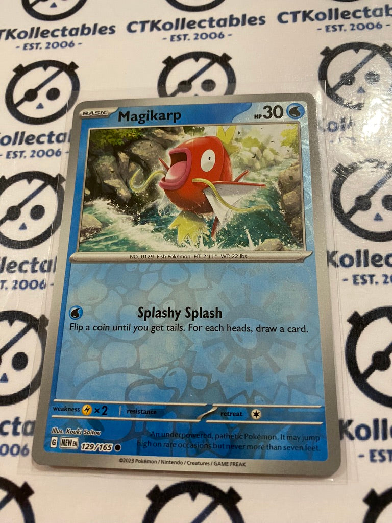 Magikarp Reverse Holo #129/165 Scarlet & Violet 151 Pokemon Card