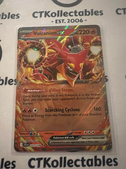 Volcanion EX double rare #031/159 Journey Together Pokemon Card TCG